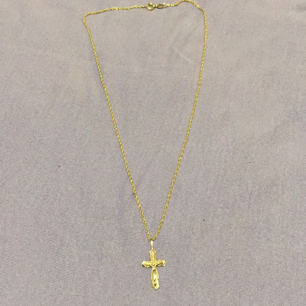 Gold Cross Necklace